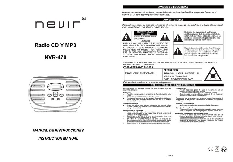 Nevir NVR-470 User manual