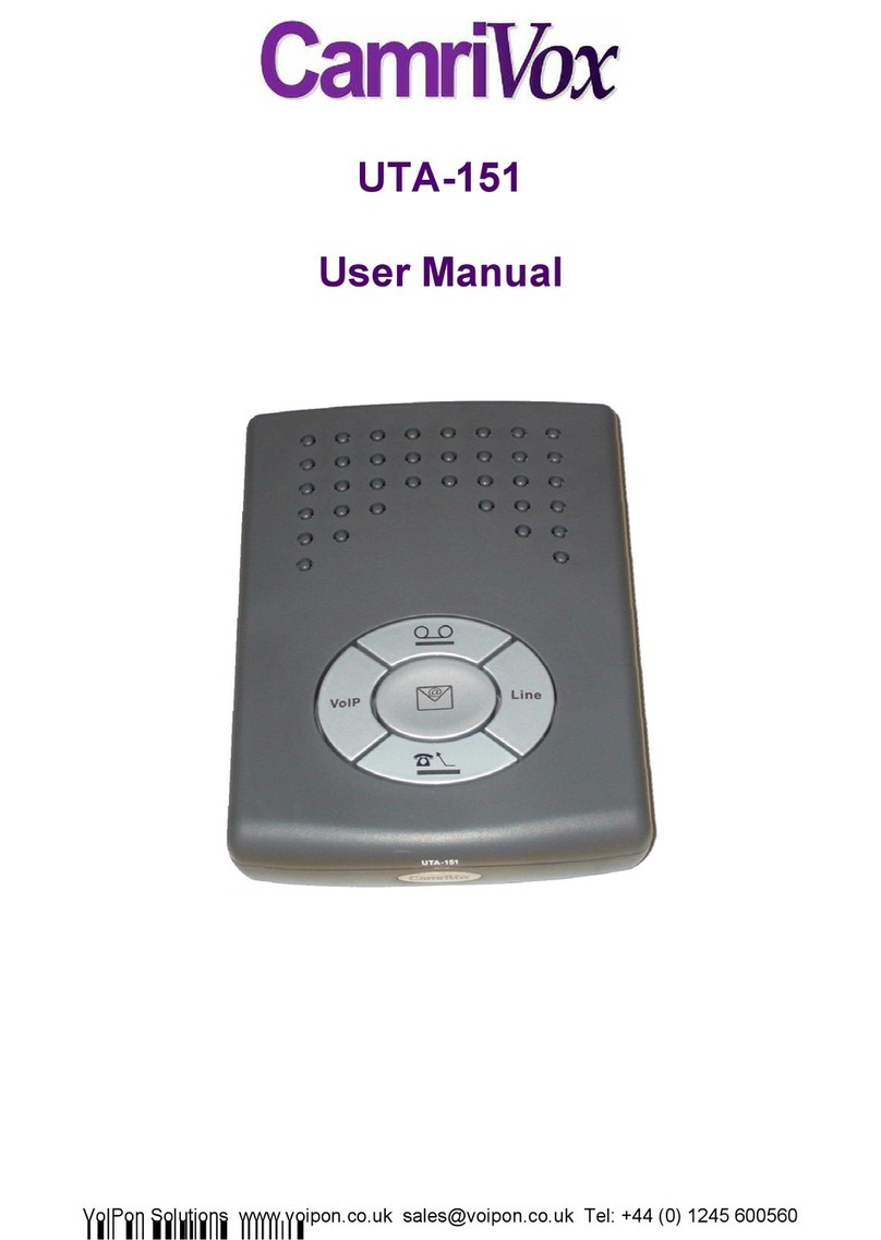 Camrivox UTA-151 user manual