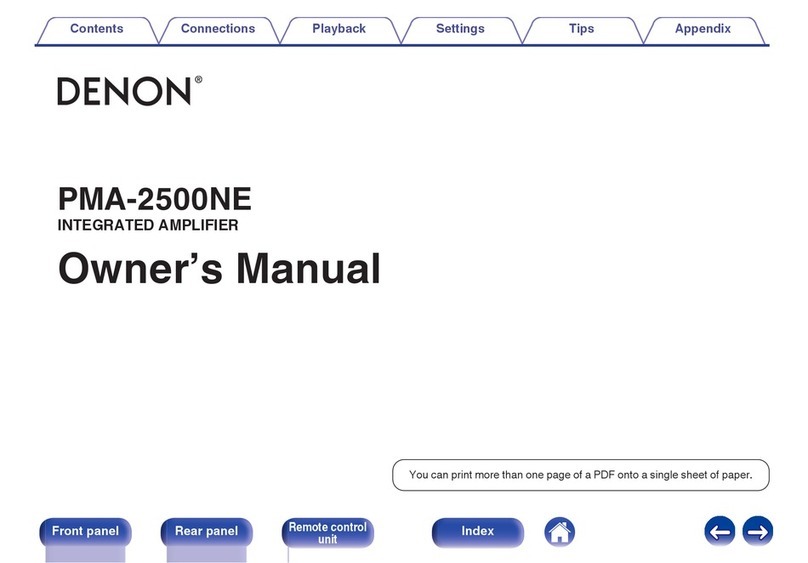 Denon PMA-2500NE User manual