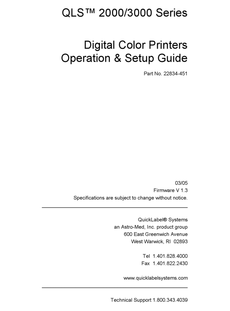 Qls 2000 Series Operation & setup guide