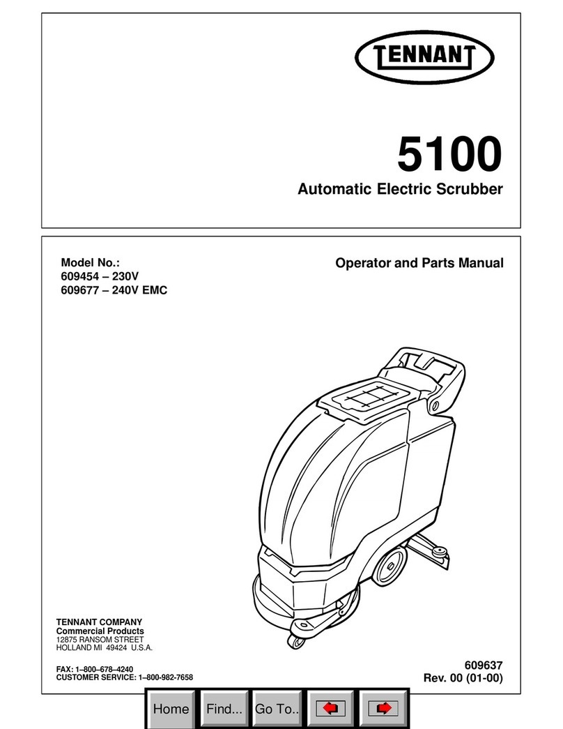 Tennant 5100 Operator and parts manual