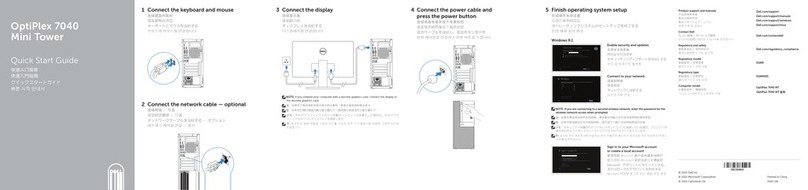 Dell OptiPlex 7040 quick start guide