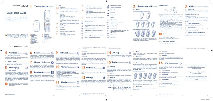 Alcatel One Touch 665A User manual