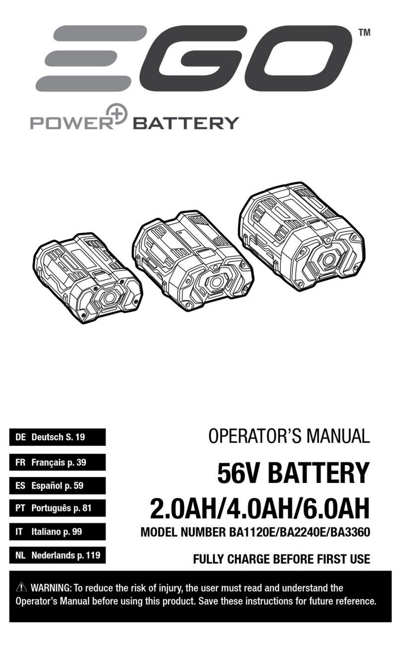EGO BA1120E User manual