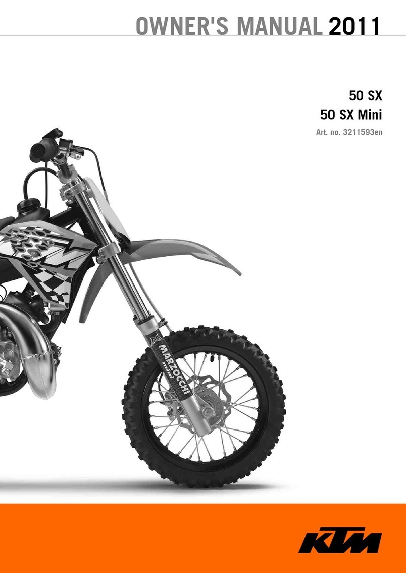 KTM 50 SX Mini User manual