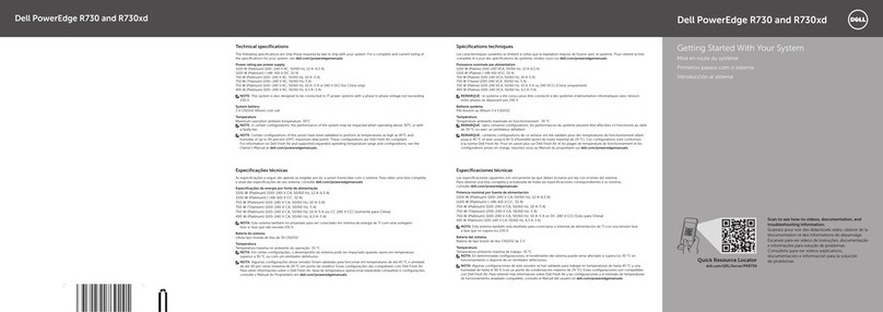 Dell PowerEdge R730 User manual Dell PowerEdge R730 User manual