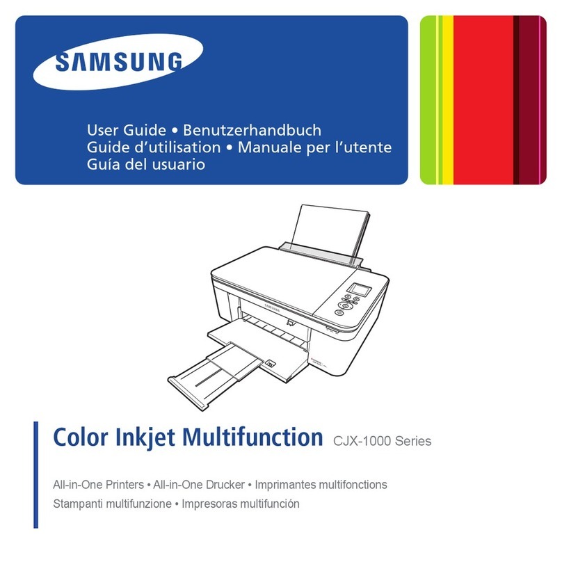 Samsung CJX-1000 Series User manual Samsung CJX-1000 Series User manual