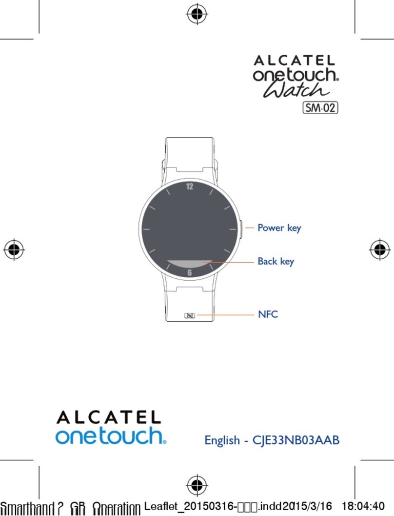 Alcatel One Touch Watch SM-02 User manual