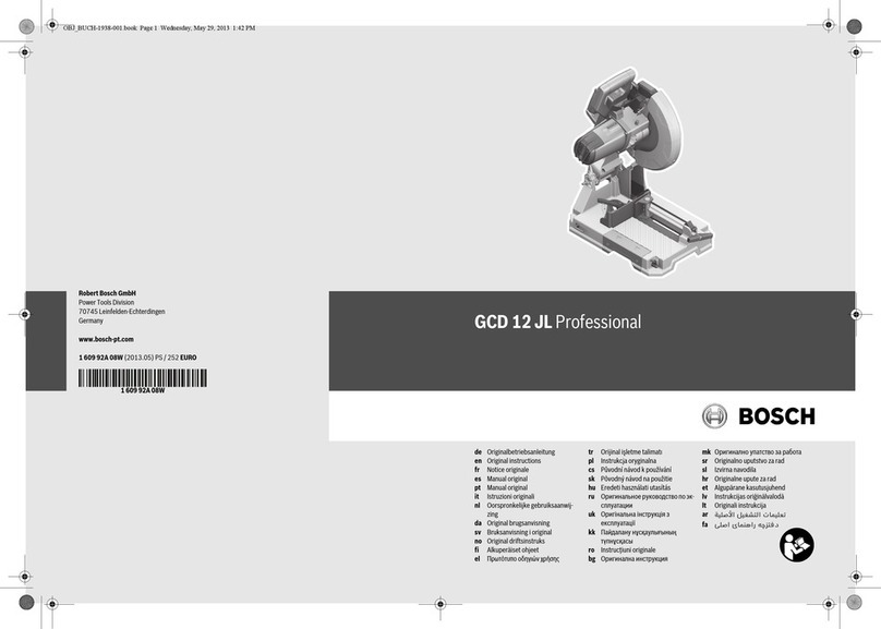 Bosch GCD 12 JL User manual