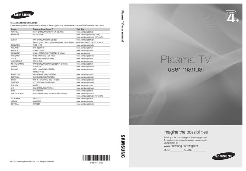 Samsung PS50C490 user manual