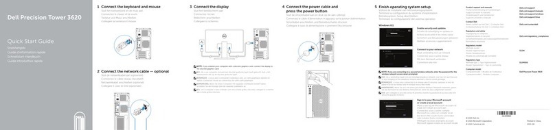 Dell Precision Tower 3620 User manual