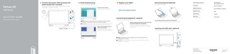 Dell Venue 10 7000 Series User manual Dell Venue 10 7000 Series User manual