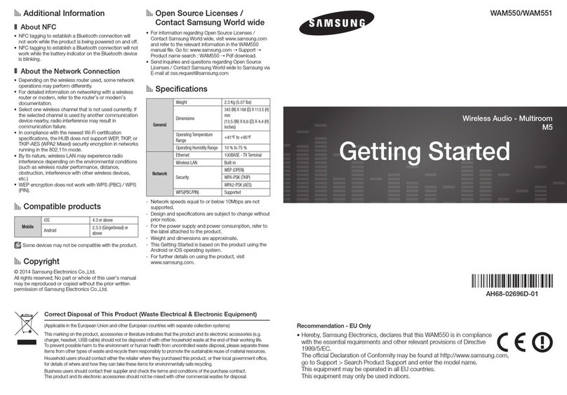 Samsung WAM550 User manual