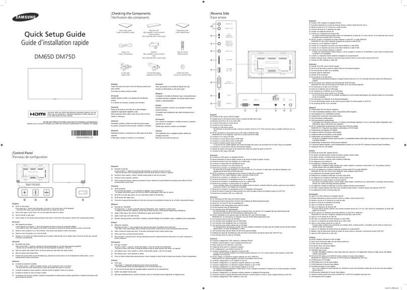 Samsung DM65D User manual