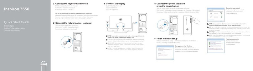 Dell Inspiron 3650 User manual