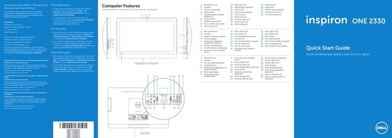Dell Inspiron One 2330 User manual Dell Inspiron One 2330 User manual