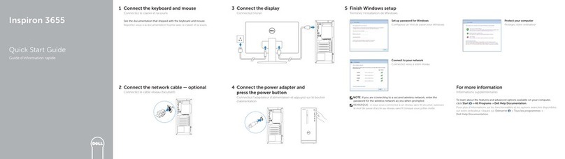 Dell Inspiron 3655 quick start guide