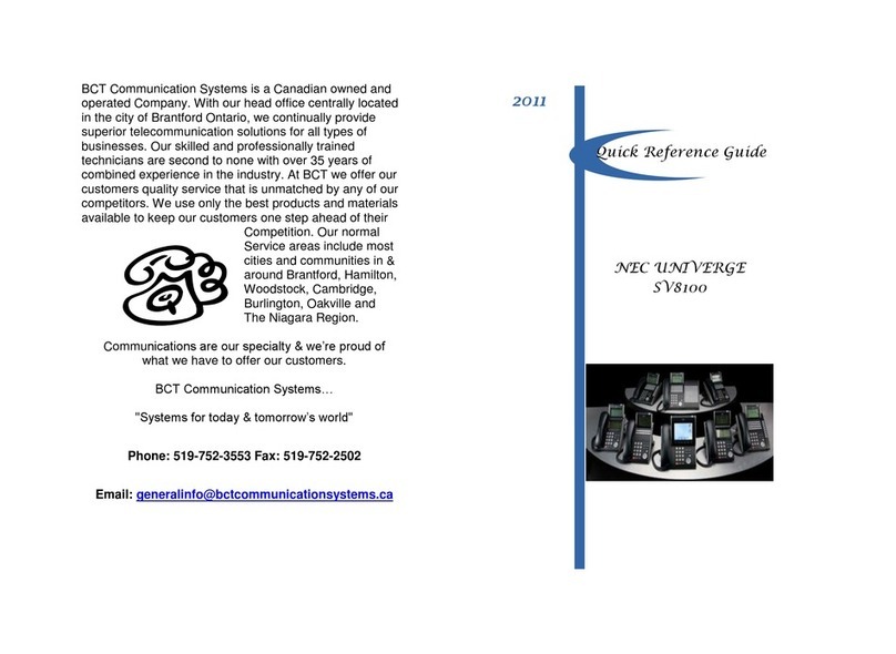 NEC DT330 User manual