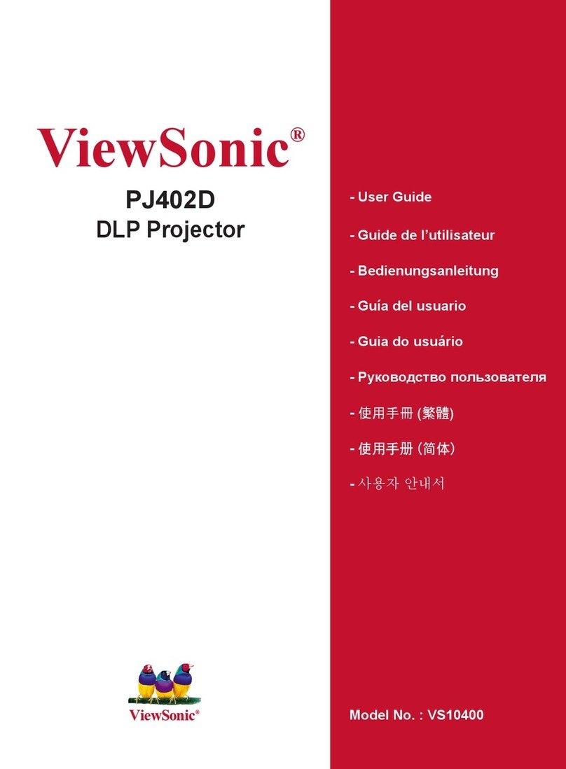 ViewSonic PJ402D User manual