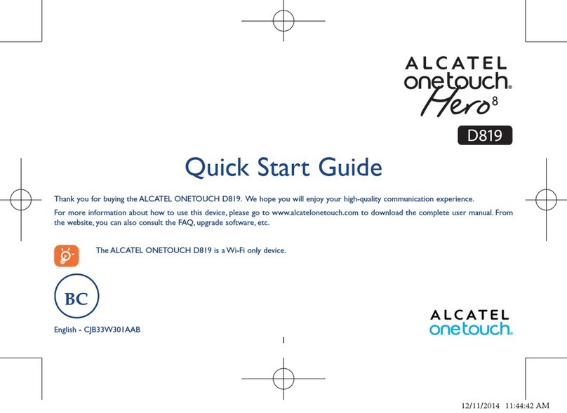 Alcatel HERO 8 D819 User manual