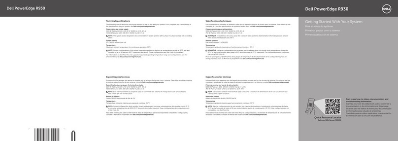 Dell PowerEdge R930 User manual