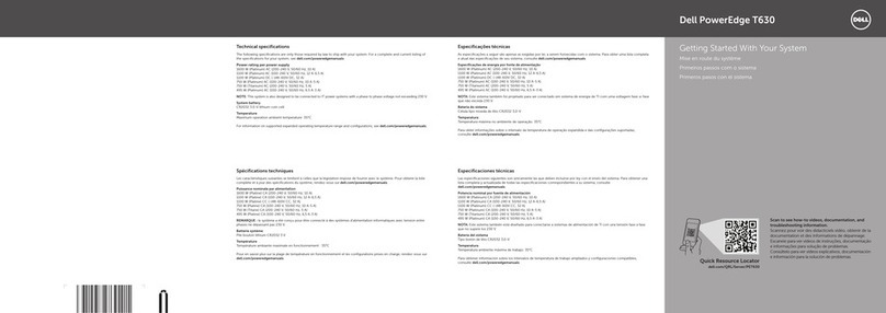 Dell PowerEdge T630 User manual