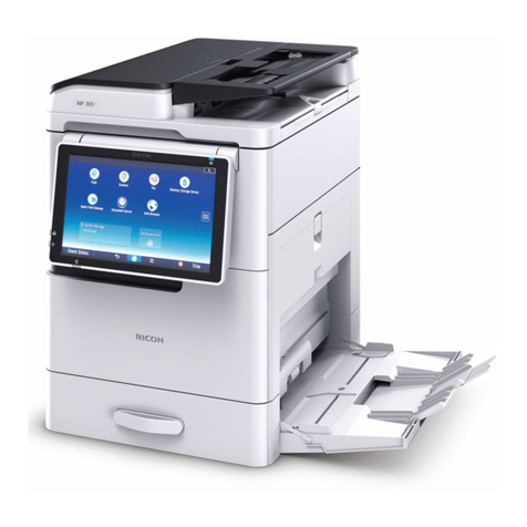 Ricoh MP 305+ series Instruction sheet