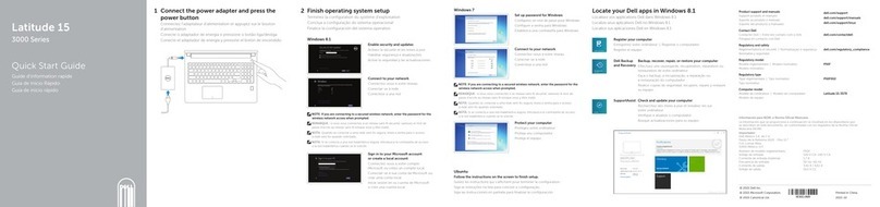 Dell Inspiron 15 3000 Series quick start guide