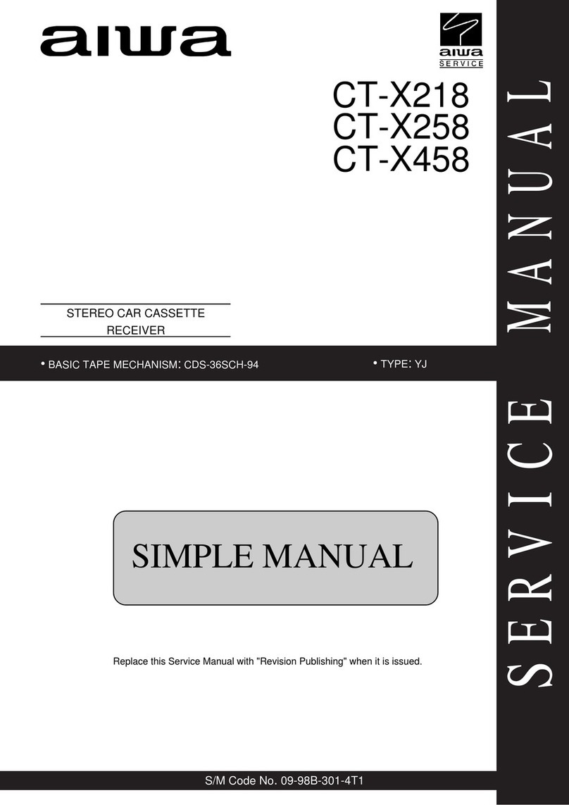 Aiwa CT-X218 User manual
