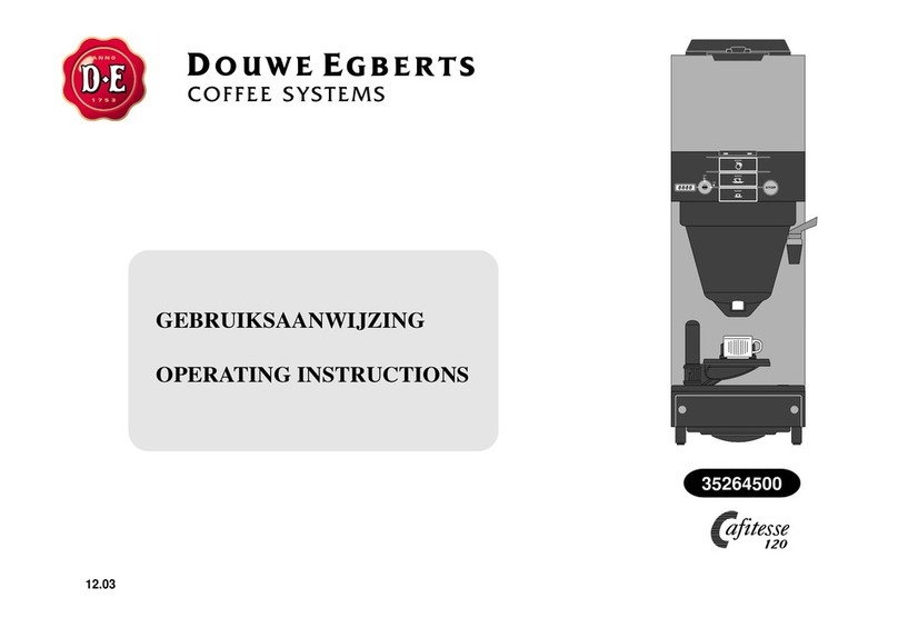 Douwe Egberts CAFITESSE 120 operating instructions