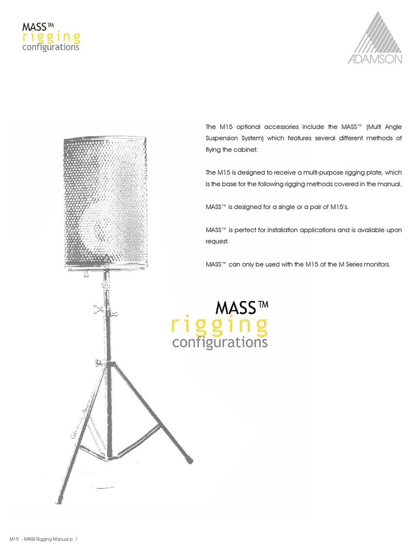 Adamson M15 User manual