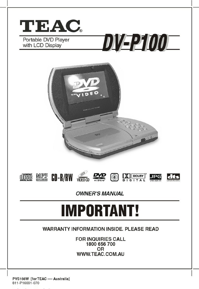 Teac DV-P100 Instruction