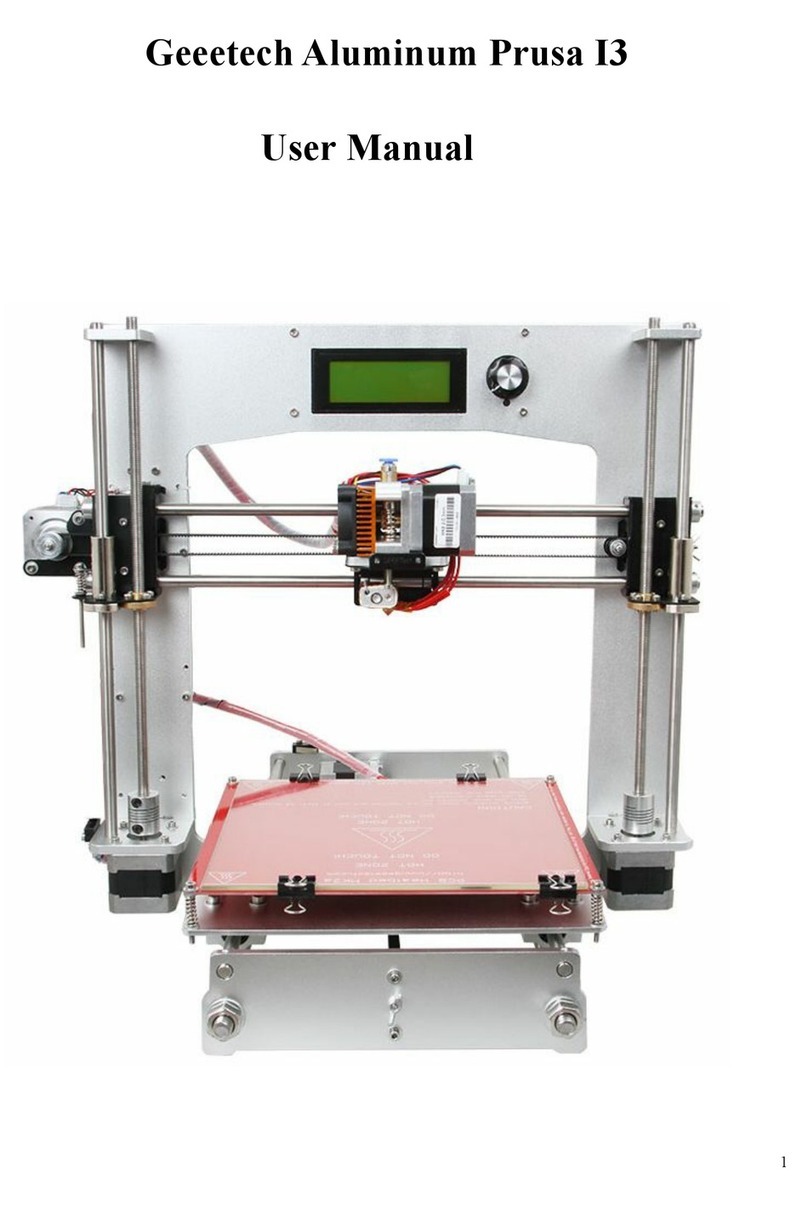 Geeetech Aluminum Prusa I3 User manual