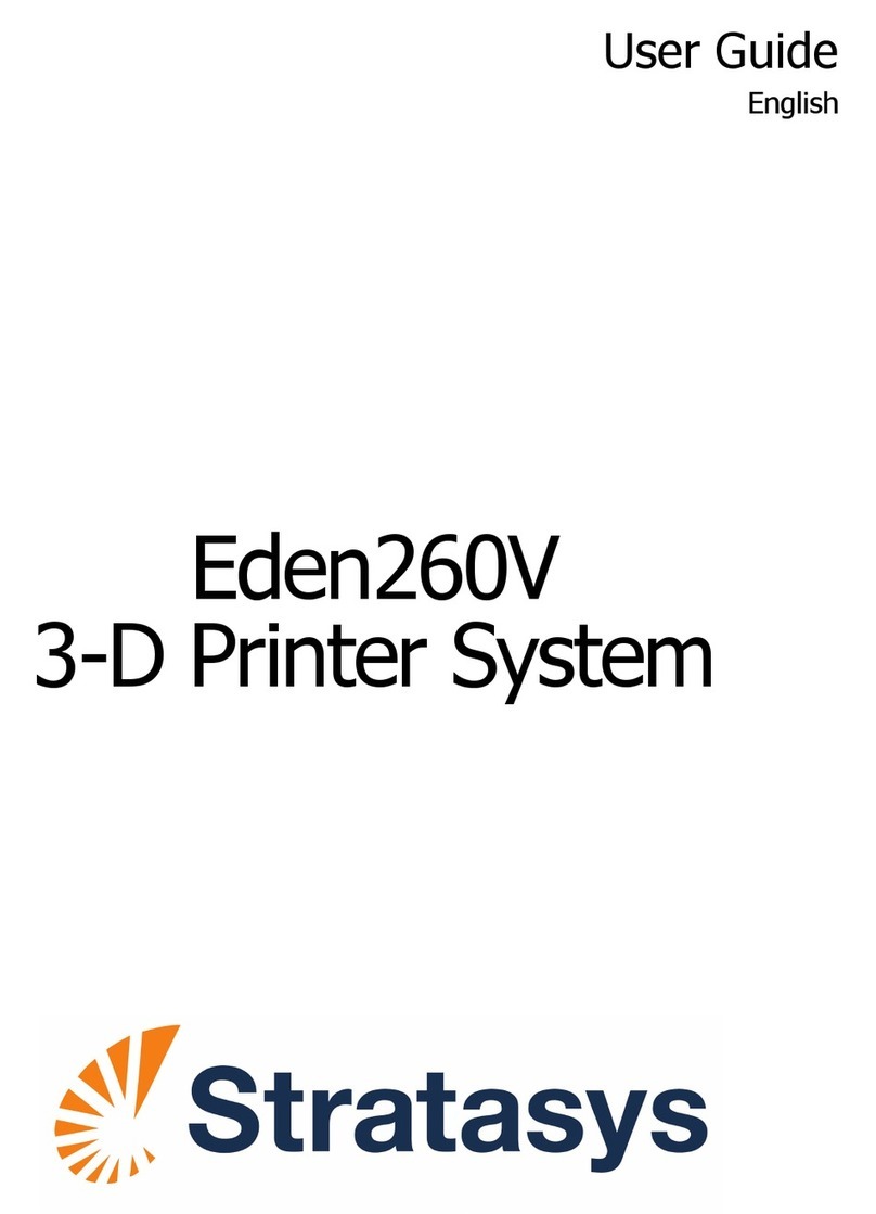 Stratasys Eden260V User manual