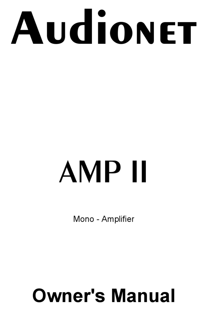 Audionet AMP II MAX User manual