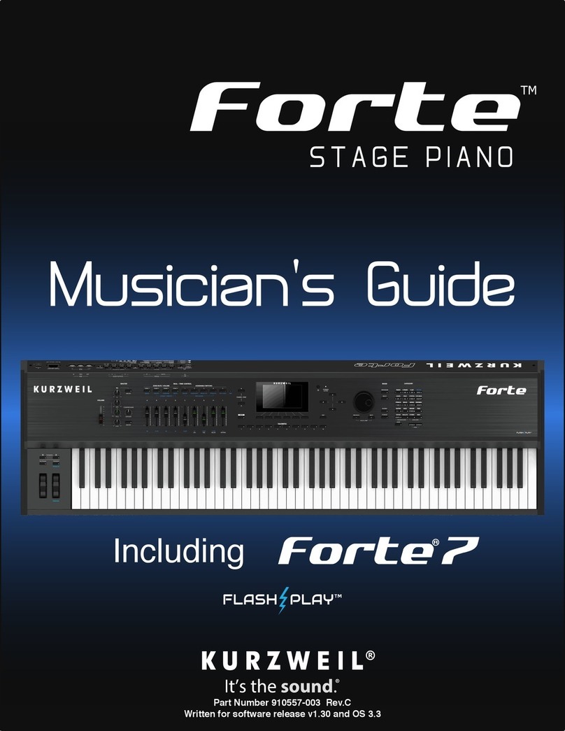 Kurzweil Forte 7 User manual
