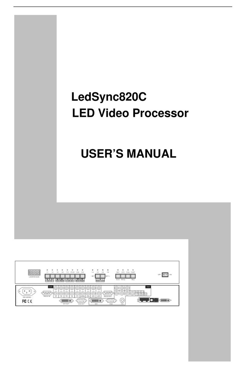 Vegas LedSync820C user manual