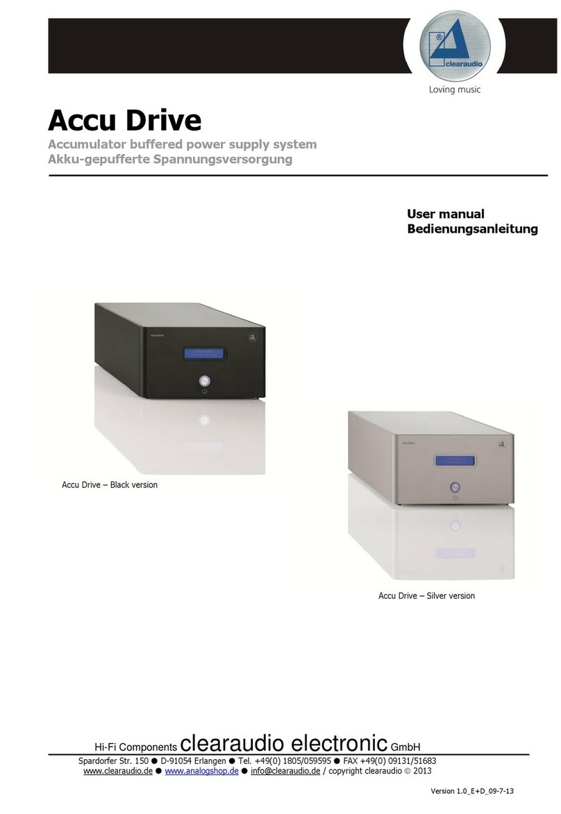 Clearaudio Accu Drive user manual