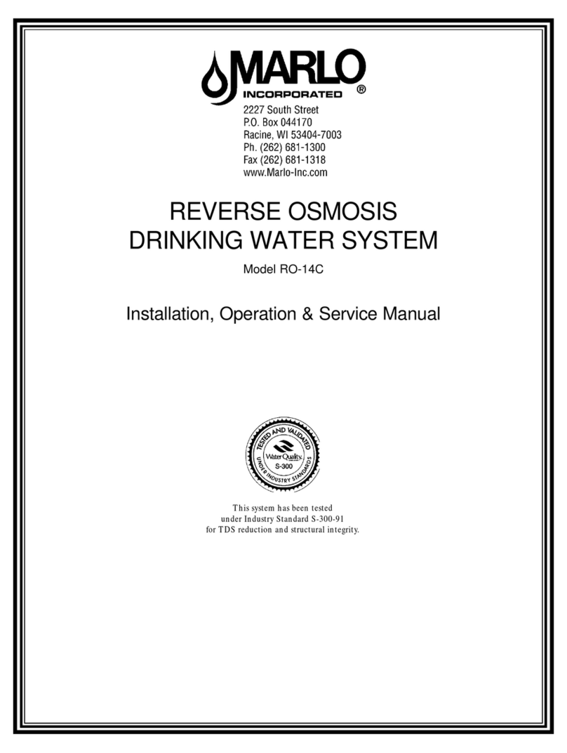 Marlo Incorporated RO-14C Installation, operation & service manual