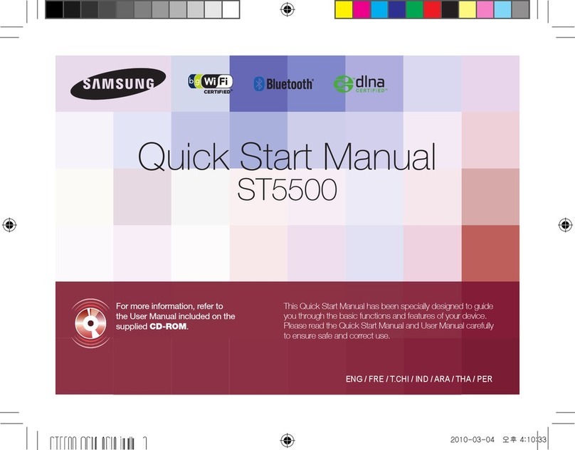 Samsung ST5500 Quick start manual