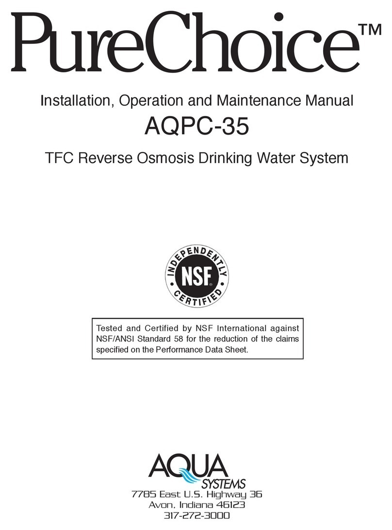 Aqua Systems AQPC-35 Installation, operation and maintenance manual