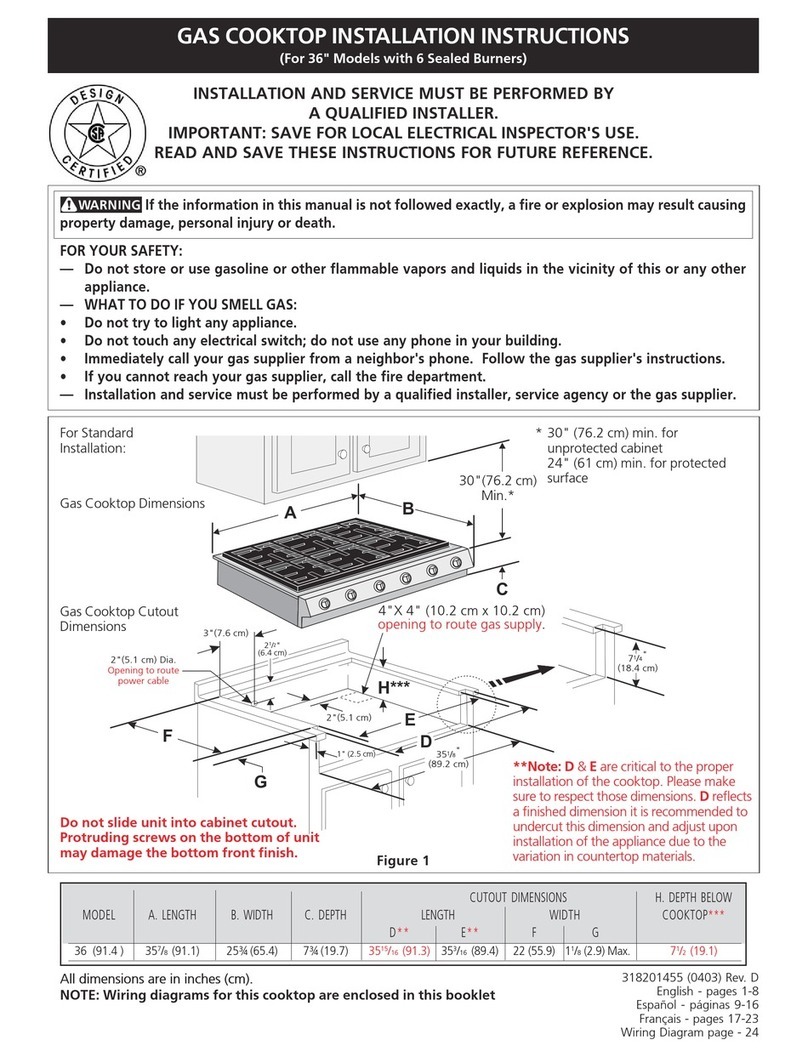 Electrolux 36" Ceramic User manual