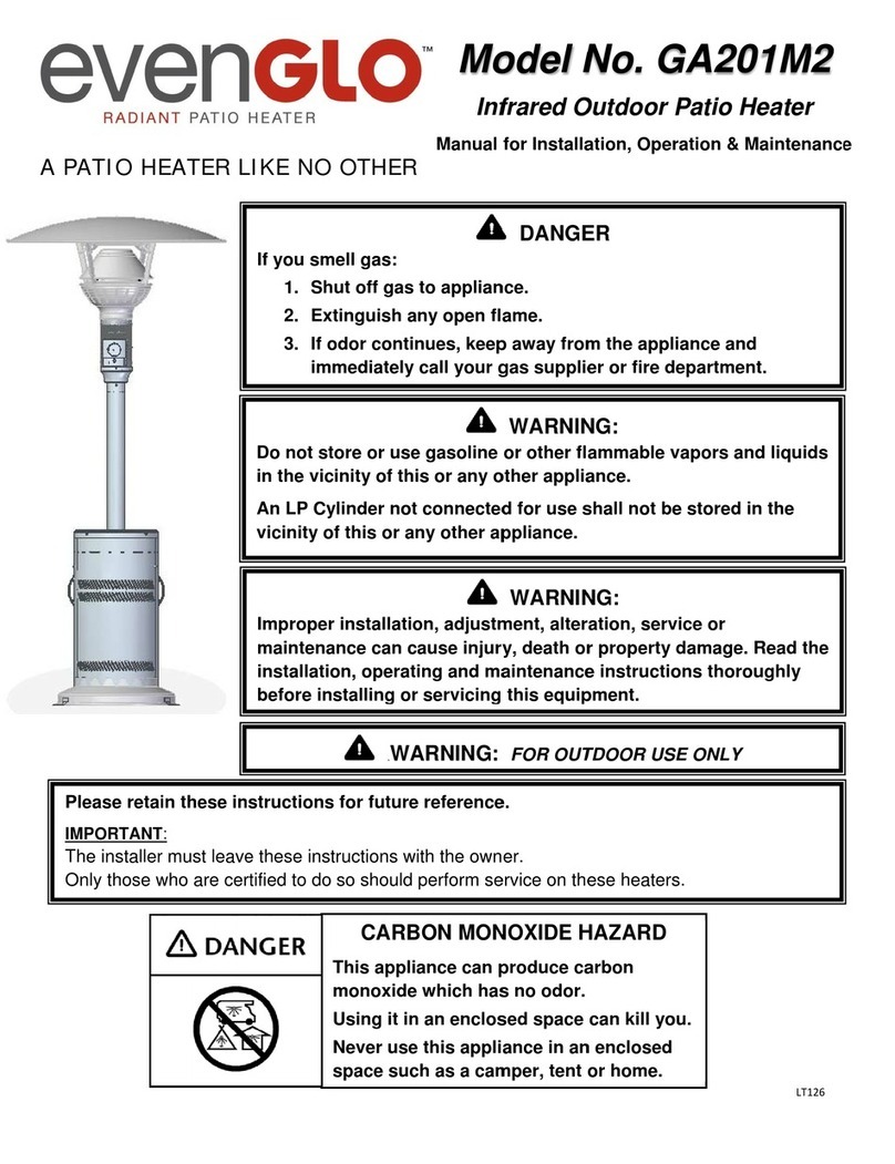 EvenGlo GA201M2 Manual for installation, operation & maintenance