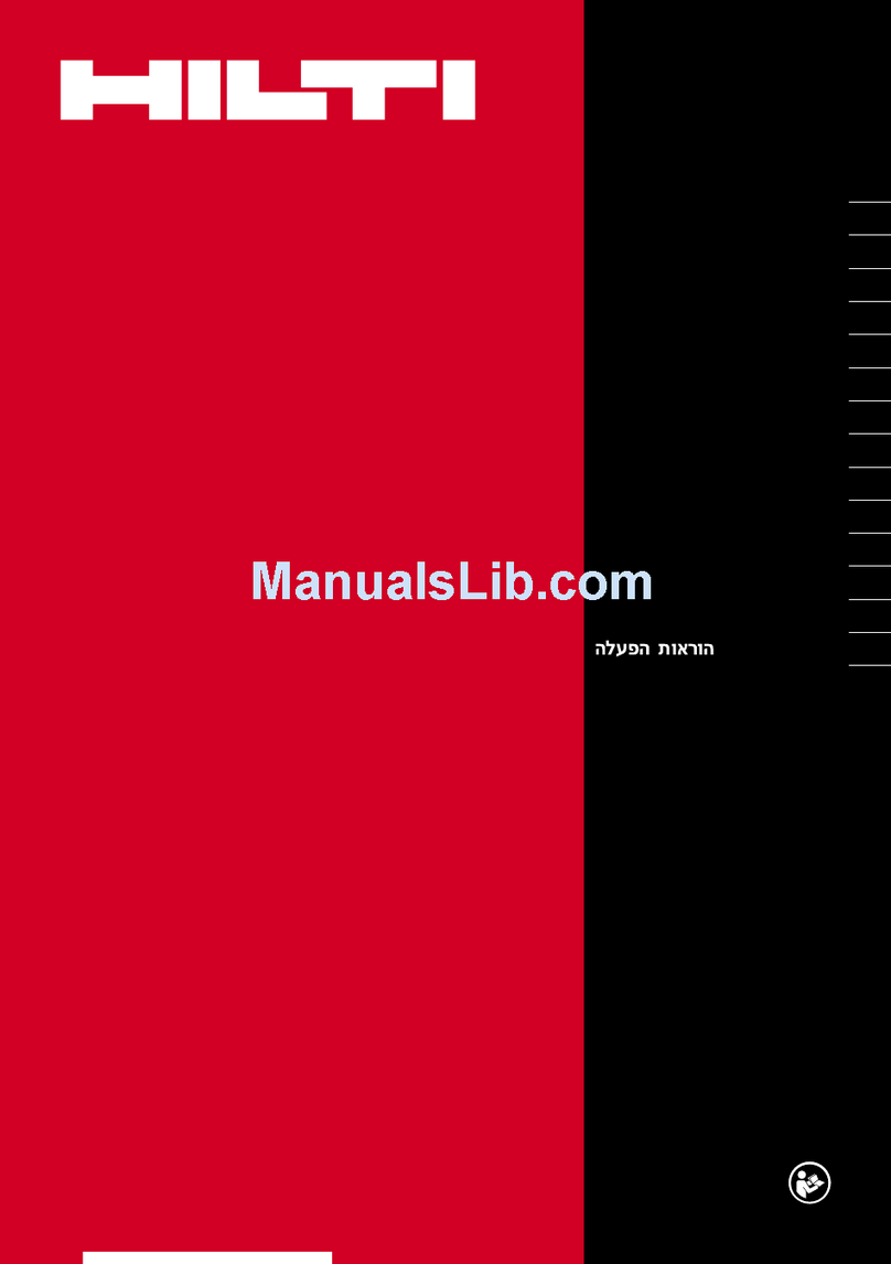 Hilti SC 70W-A operating instructions