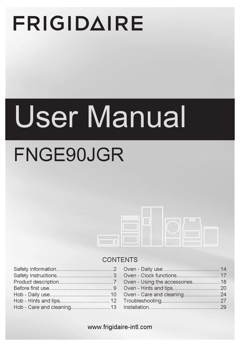 Frigidaire FNGE90JGR User manual