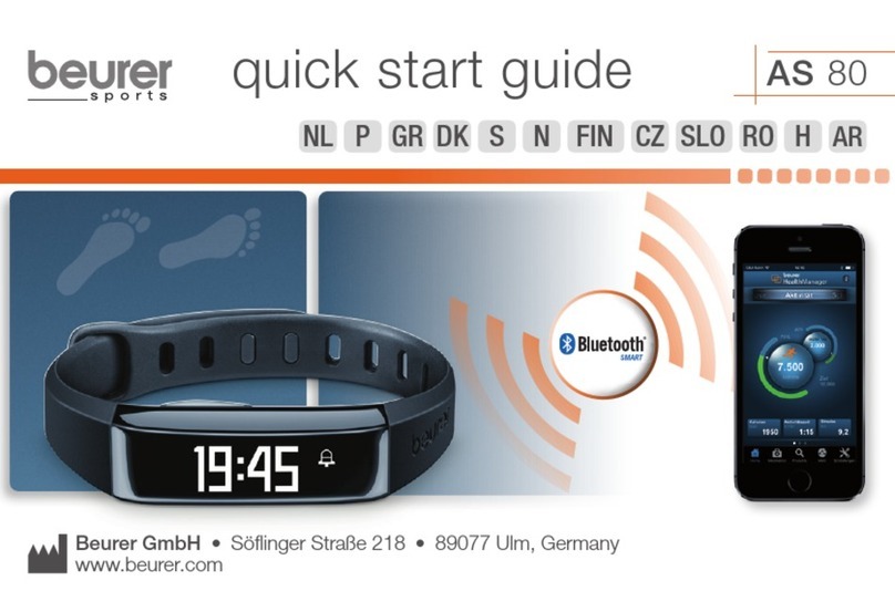 Beurer as80 quick start guide