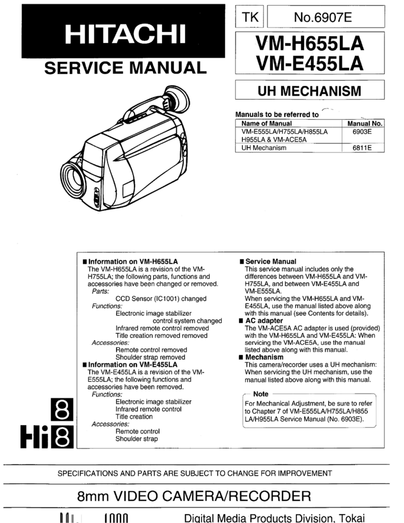 Hitachi VM-H655LA Service manual