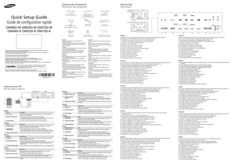 Samsung OM46D-W User manual Samsung OM46D-W User manual