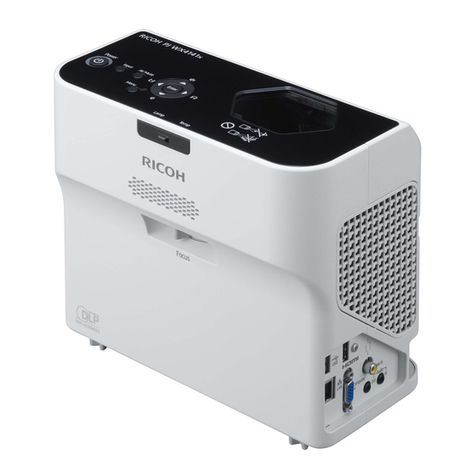 Ricoh PJ WX4152 User manual