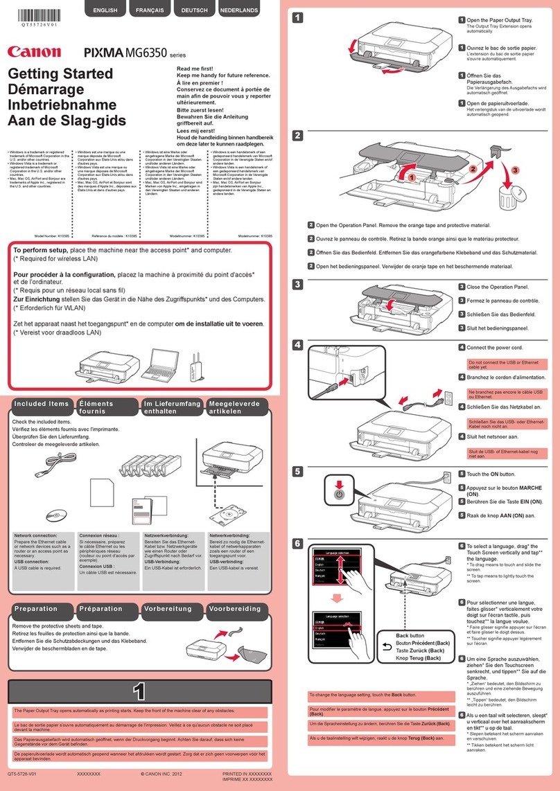 Canon PIXMA MG6350 User manual